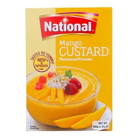 60 National Mango Flavour Custard Powder300g - Image 1