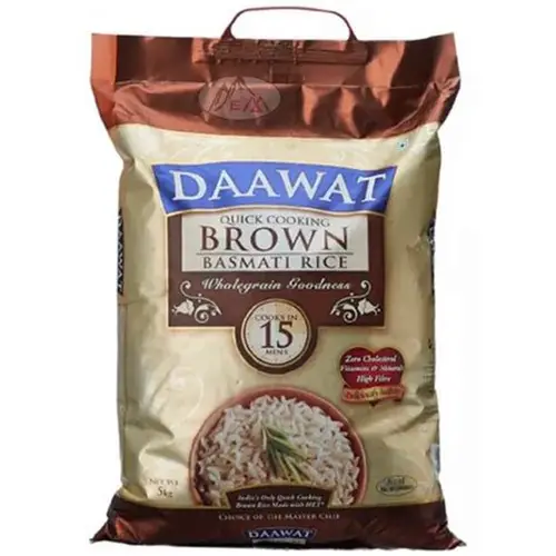 96 Daawat Basmati Rice _Brown-5kg - Image 1